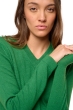 Baby Alpaca dames kasjmier pullover met v hals sydney green leaf xs